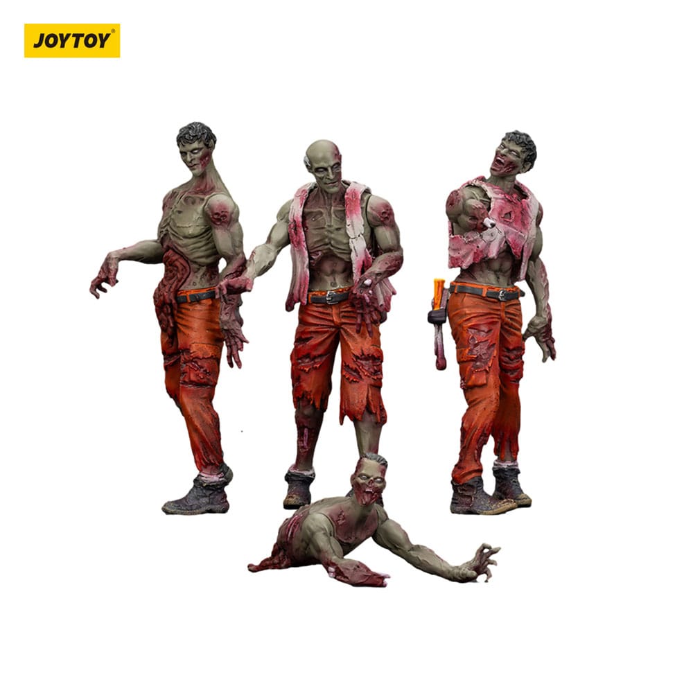 Zombie Dark Source 4-Pack Mechanic Team 8cm Action Figures